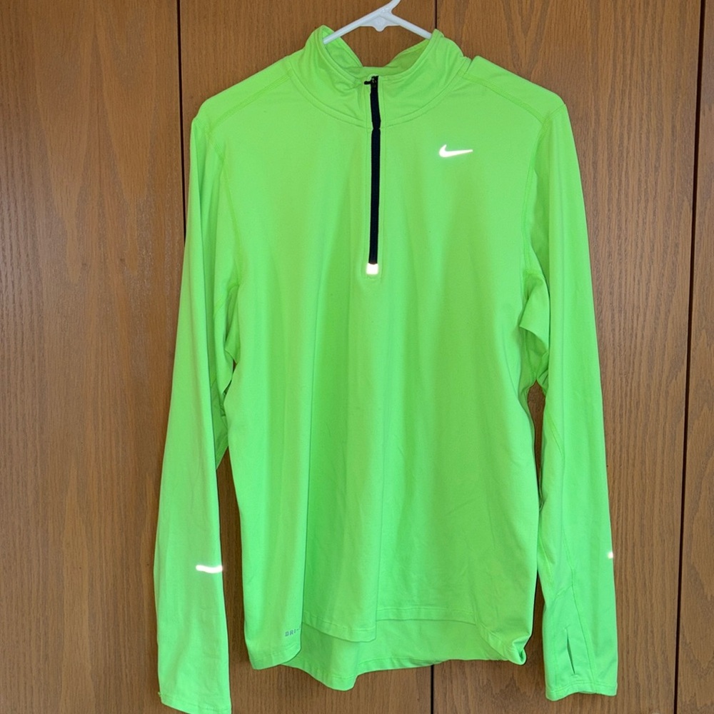 Nike Men's neon Green Pullover Jacket medium